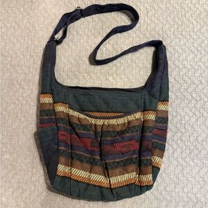 Handmade Colorful Striped Shoulder Bag